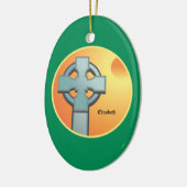Irish Sessings Cross Personalisiert Keramik Ornament (Links)