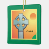 Irish Sessings Cross Personalisiert Keramikornament (Links)