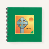 Irish Sessings Cross Personalisiert Notizblock (Vorderseite)