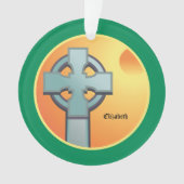 Irish Sessings Cross Personalisiert Ornament (Vorderseite)