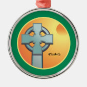 Irish Sessings Cross Personalisiert Ornament Aus Metall (Vorne)