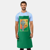 Irish Sessings Cross Personalisiert Schürze (Getragen)