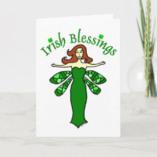 Irish Sessings Fairy St. Patrick's Day Card Karte
