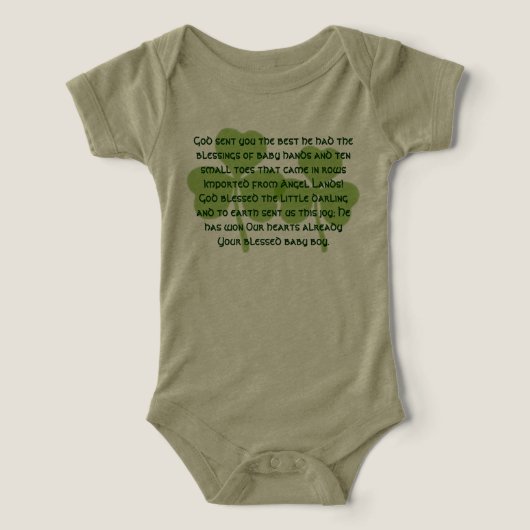Irish Sessings God Sent You the Best He had (Design Vorderseite)