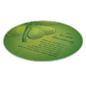 Irish Sessings Green Kleeblatt, keltisch Schneidebrett (Ecke)