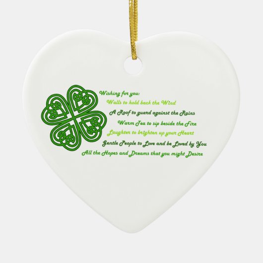 Irish Sessings Keramik Ornament (Vorne)