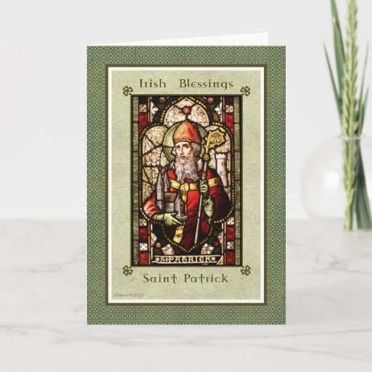 Irish Sessings - Saint Patrick Note Card Karte (Vorderseite)