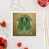 Irish Sessings St Patrick's Day Gold Napkins Serviette (Beispiel)
