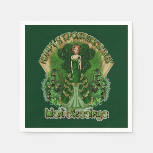 Irish Sessings St Patrick's Day Napkins Serviette (Vorderseite)