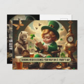 Irish Sessings Your Way on St. Paddy's Postkarte (Vorne/Hinten)