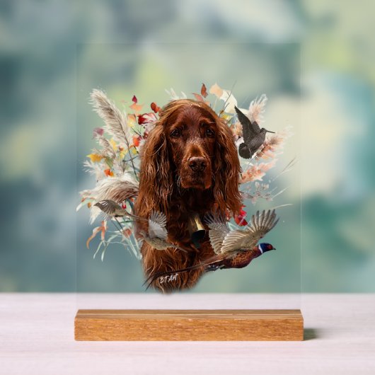 Irish Setter Acrylschild (Neutral)