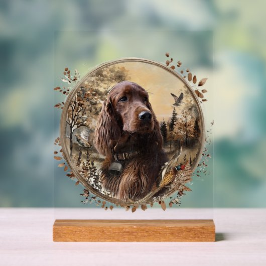 Irish Setter Acrylschild (Neutral)