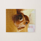 Irish Setter auf Sofa Puzzle (Horizontal)