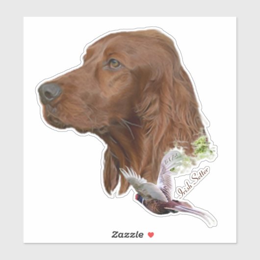 Irish Setter Aufkleber (Blatt)