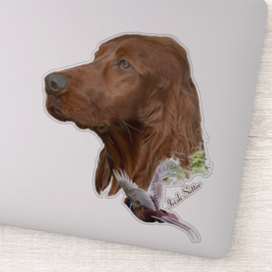 Irish Setter Aufkleber (Detail)