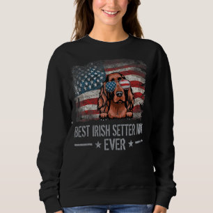 Irish Setter Best Dog Mama je Retro USA Amerikaner Sweatshirt