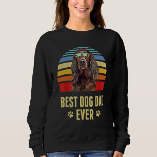 Irish Setter Best Dog Vater je Retro Sunset Sweatshirt