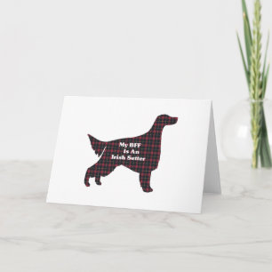 Irish Setter BESTE FREUNDIN Grußkarte Karte