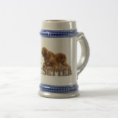 Irish Setter Bierglas (VorderseiteRechts)