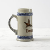 Irish Setter Bierglas (Links)