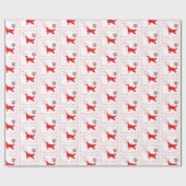 Irish Setter Birthday Geschenkpapier (Flach)