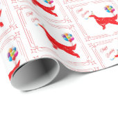 Irish Setter Birthday Geschenkpapier (Rolleneckpunkt)