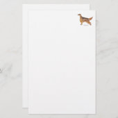 Irish Setter Briefpapier (Vorne/Hinten)