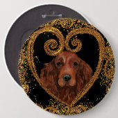 IRISH SETTER BUTTON (Vorne & Hinten)