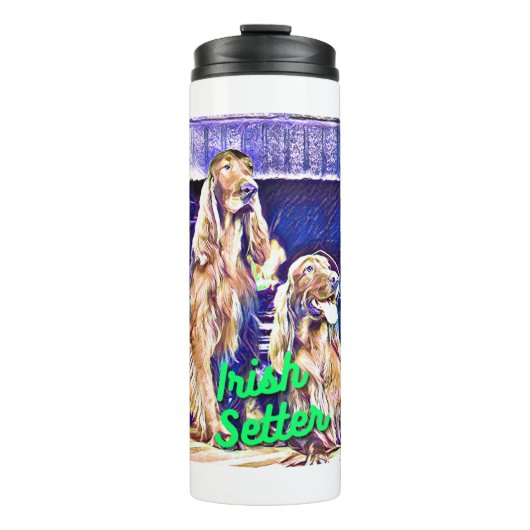 Irish Setter Cabin Thermosbecher (Vorderseite)