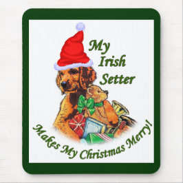 Irish Setter Christmas Geschenke Mousepad