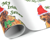 Irish Setter Christmas Geschenkpapier (Rolleneckpunkt)