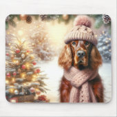 Irish Setter Christmas Mousepad (Vorne)