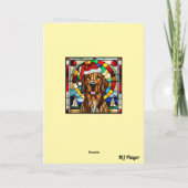 Irish Setter Christmas Strumpf Karte (Rückseite)