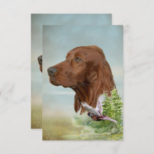Irish Setter Dankeskarte