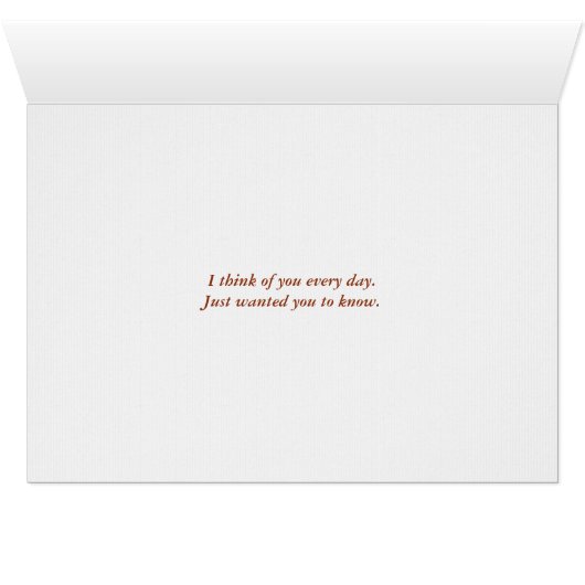 Irish Setter denkt an Sie (Innenansicht Horizontal (Unten))