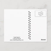 Irish Setter Dog Art Postcard Postkarte (Rückseite)