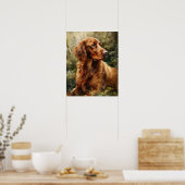 Irish Setter Dog Art Print Poster (Küche)