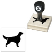 Irish Setter Dog Breed Silhouette Gummistempel (Stempel)