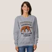 Irish Setter dog Christmas Dog Hugging Sweatshirt (Vorne ganz)