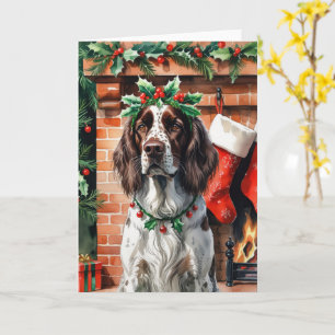 Irish Setter Dog Christmas Gruß Karte