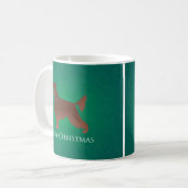 Irish Setter Dog Frohe Weihnachtsgestaltung Kaffeetasse (Vorderseite Links)
