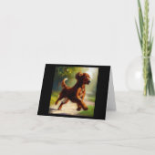 Irish Setter Dog Karte (Vorderseite)