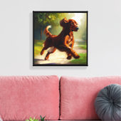 Irish Setter Dog Leinwanddruck (Insitu (Wohnzimmer))