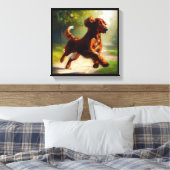Irish Setter Dog Leinwanddruck (Insitu (Schlafzimmer))