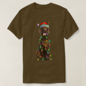 Irish Setter Dog Lover Xmas Weihnachtsmannmütze Ir T-Shirt (Design vorne)