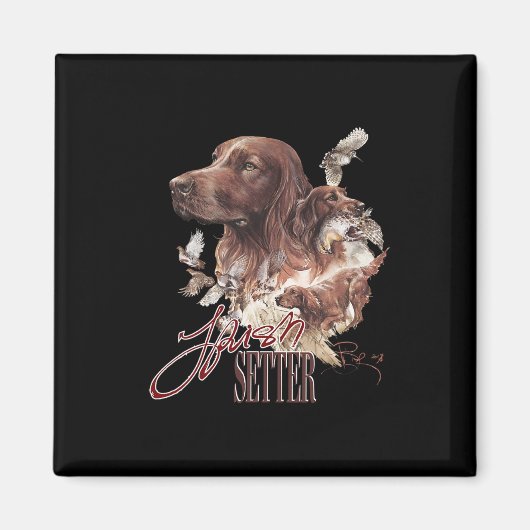 Irish Setter Dog Lovers Magnet (Vorne)
