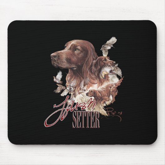 Irish Setter Dog Lovers Mousepad (Vorne)