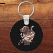 Irish Setter Dog Lovers Schlüsselanhänger (Vorderseite)
