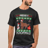 Irish Setter Dog Merry Woofmas Christmas Costume T-Shirt (Vorderseite)