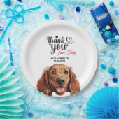 Irish Setter Dog Pappteller (Party)